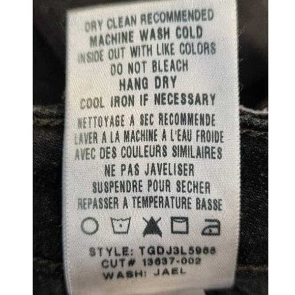 Joe's Cotton Jael Skinny Ankle Leg Black Jeans Size 25 - Picture 7 of 10